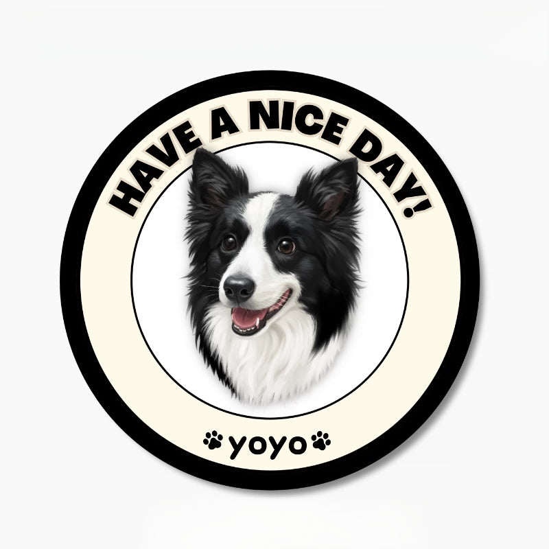 Custom Pet Illustration Rug – Personalized Hand-Drawn Pet Portrait Carpet