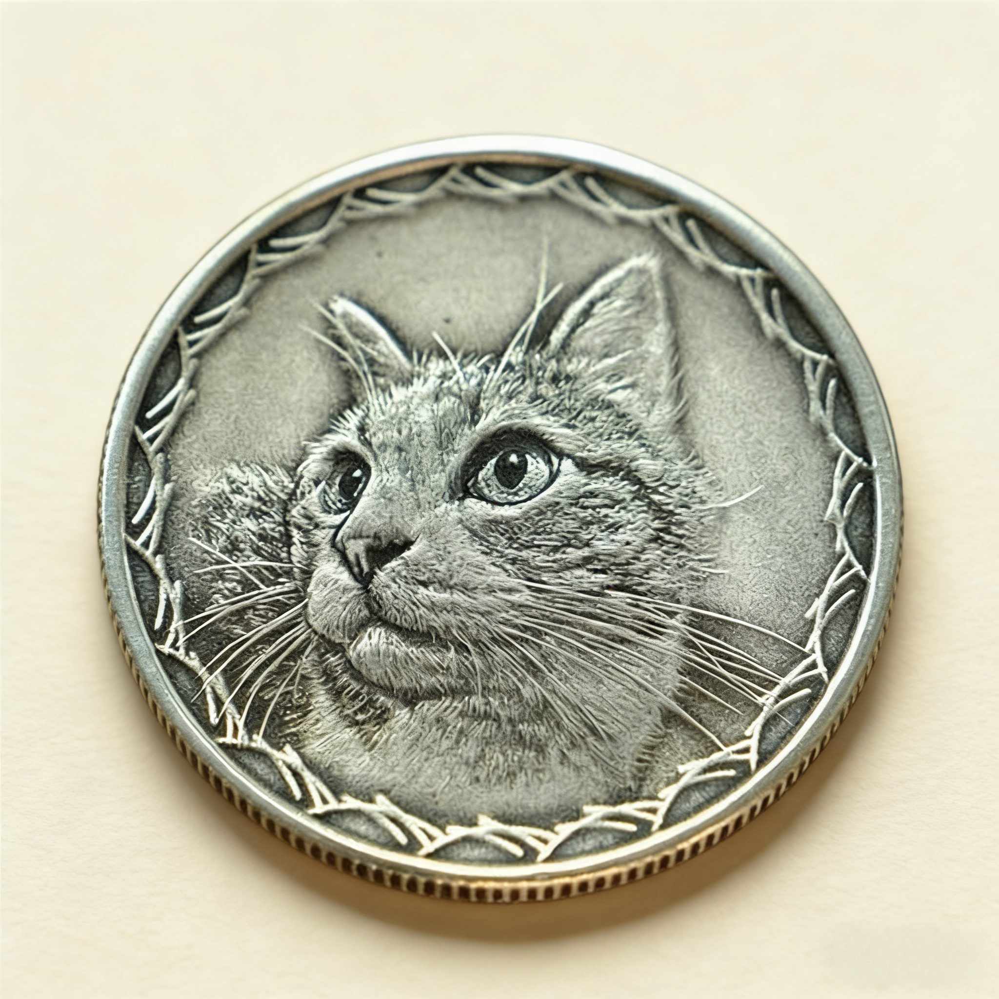 Custom Pet Portrait Silver Necklace – Hand Engraved 999 Fine Silver Pendant